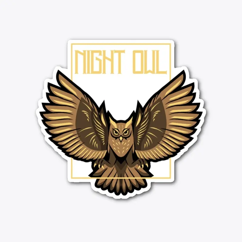 Night owl , geometric owl illustration